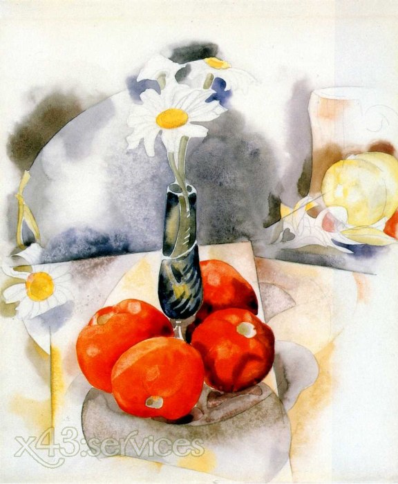 Charles Demuth - Gaensebluemchen und Tomaten - Daisies and Tomatoes